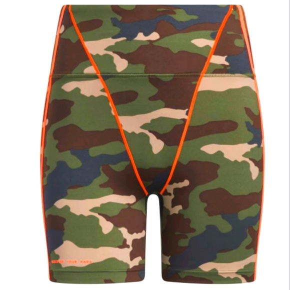 IVY PARK Pants - NWT adidas X IVY PARK Bike Shorts 9-inch Aop Camo Solar Orange Size L and XL